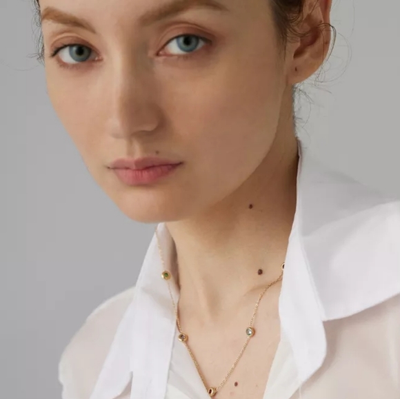 Delicate Colourful CZ Collar Necklace - Picture 8 of 8